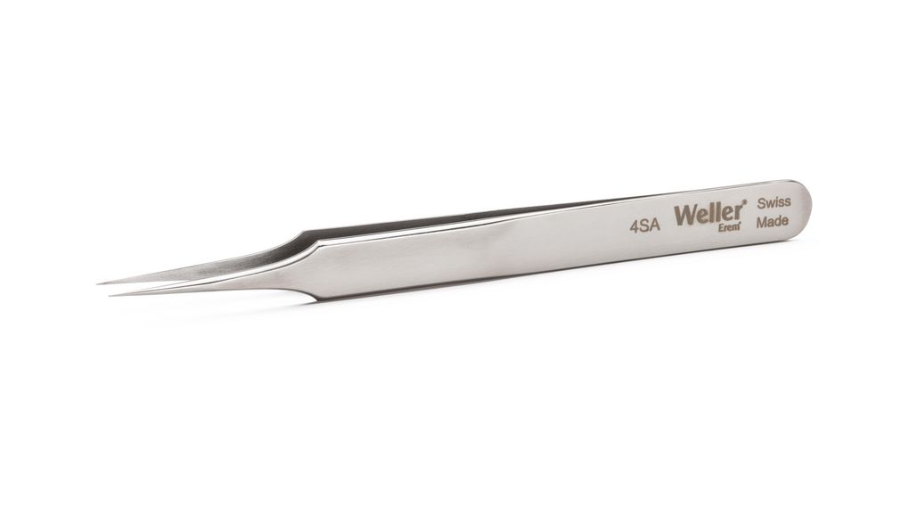 Tweezers Precision Stainless Steel Pointed / Straight 110mm